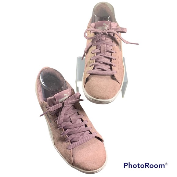 Puma Pre-Owned Women Sneakers Size US 8.5 Mauve - Picture 1 of 8